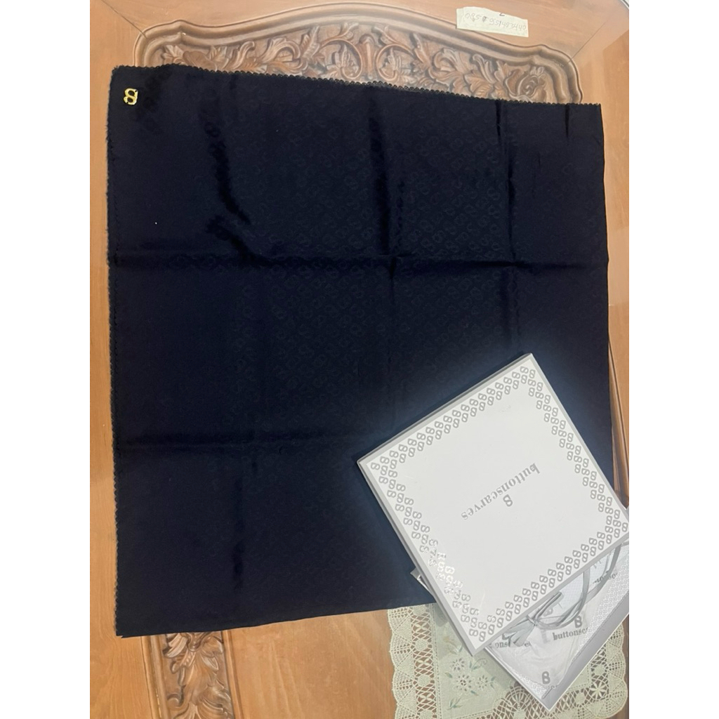 buttonscarves Tapis Embose Preloved Navy