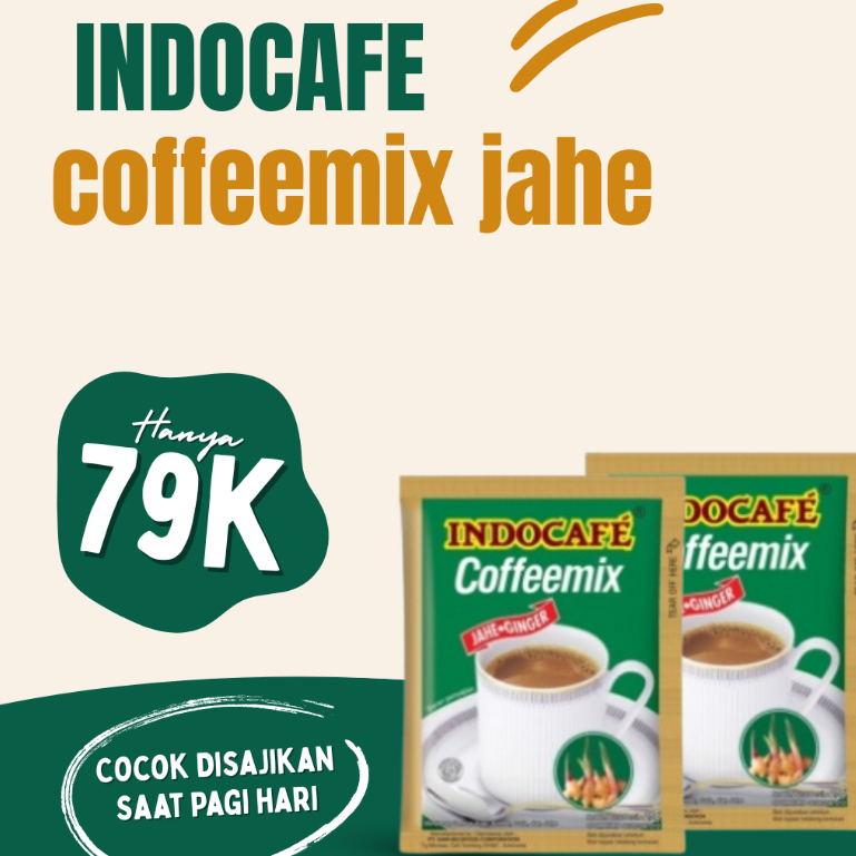 Indocafe Coffeemix Jahe / Indocafe Coffeemix Jahe (30 Sachet)