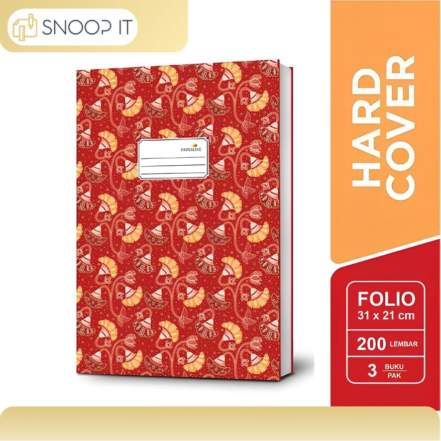 Buku Folio PaperLine 200 Lembar Hard Cover Sampul Tebal-SHSNP