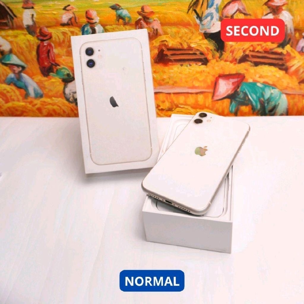 iPhone 11 128 GB Hp second original Sinar Mutiara Cell