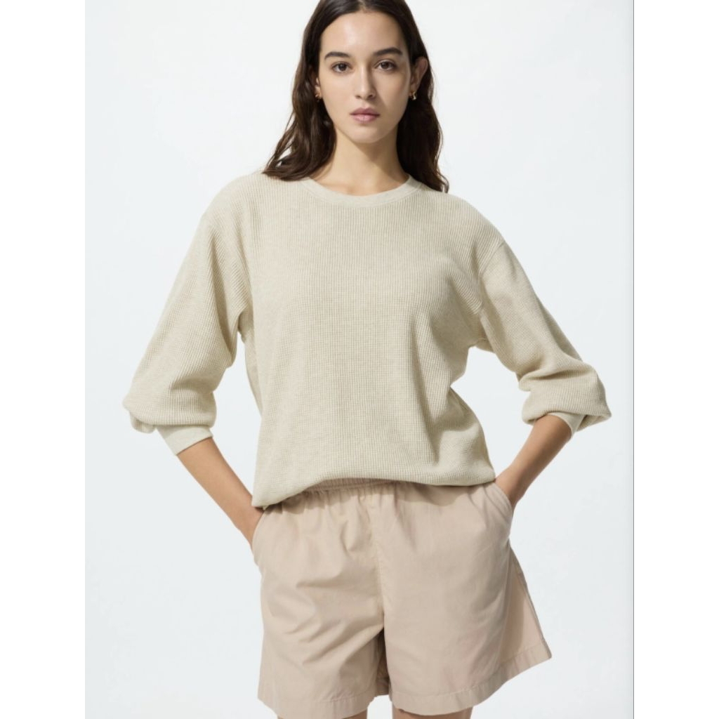 UNIQLO Waffle Shirt Long Sleeve Preloved