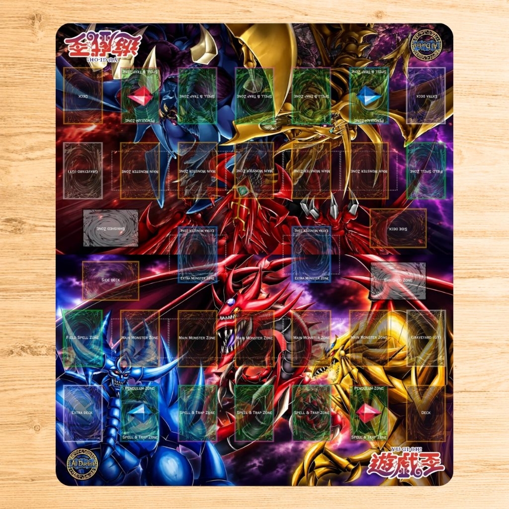 CUSTOM PLAYMAT YUGIOH Standart 2 Player Format Master Duel