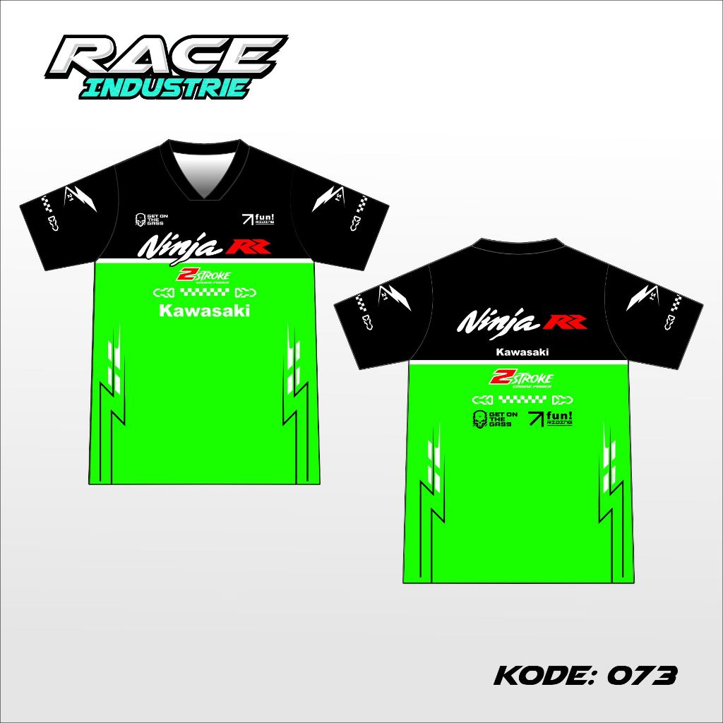 JERSEY RACING FULL PRINTING NINJA RR BAHAN MILANO DRY FIT ADEM #RC-073