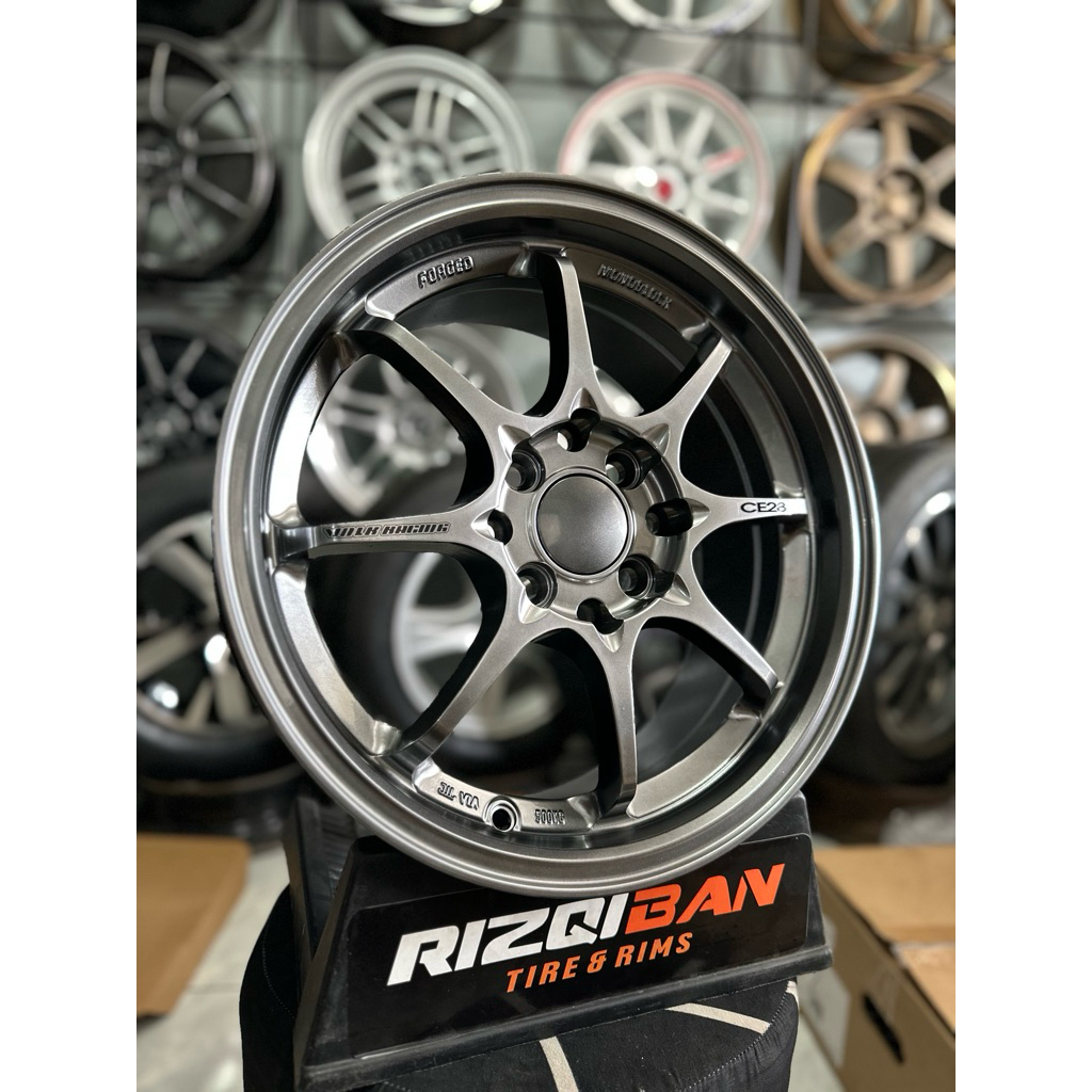 velg ce28 r15 ej titan lebar 6,5 et42 kondisi baru
