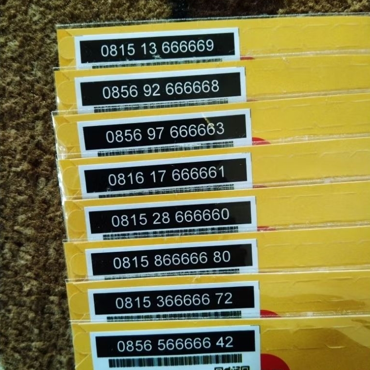 Nomor cantik Indosat 4G fresh 33333 66666