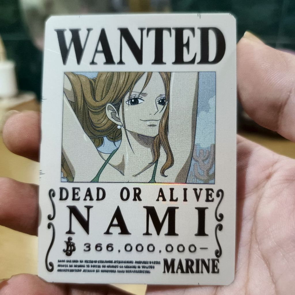 kartu onepiece event chatime nami original