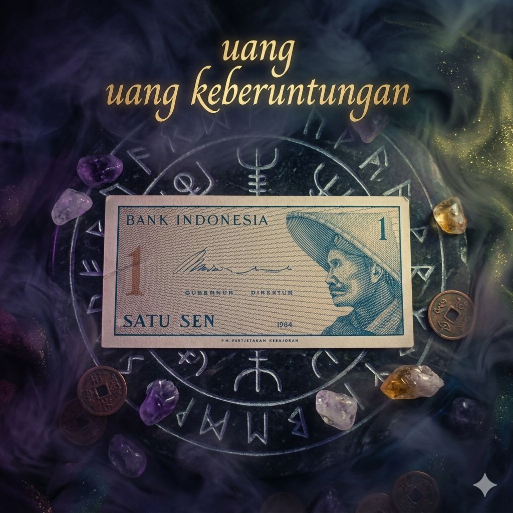 uang keberuntungann 1 sen dwikora