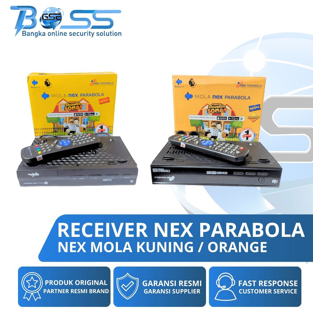 RECEIVER NEX PARABOLA KUNING & ORANGE