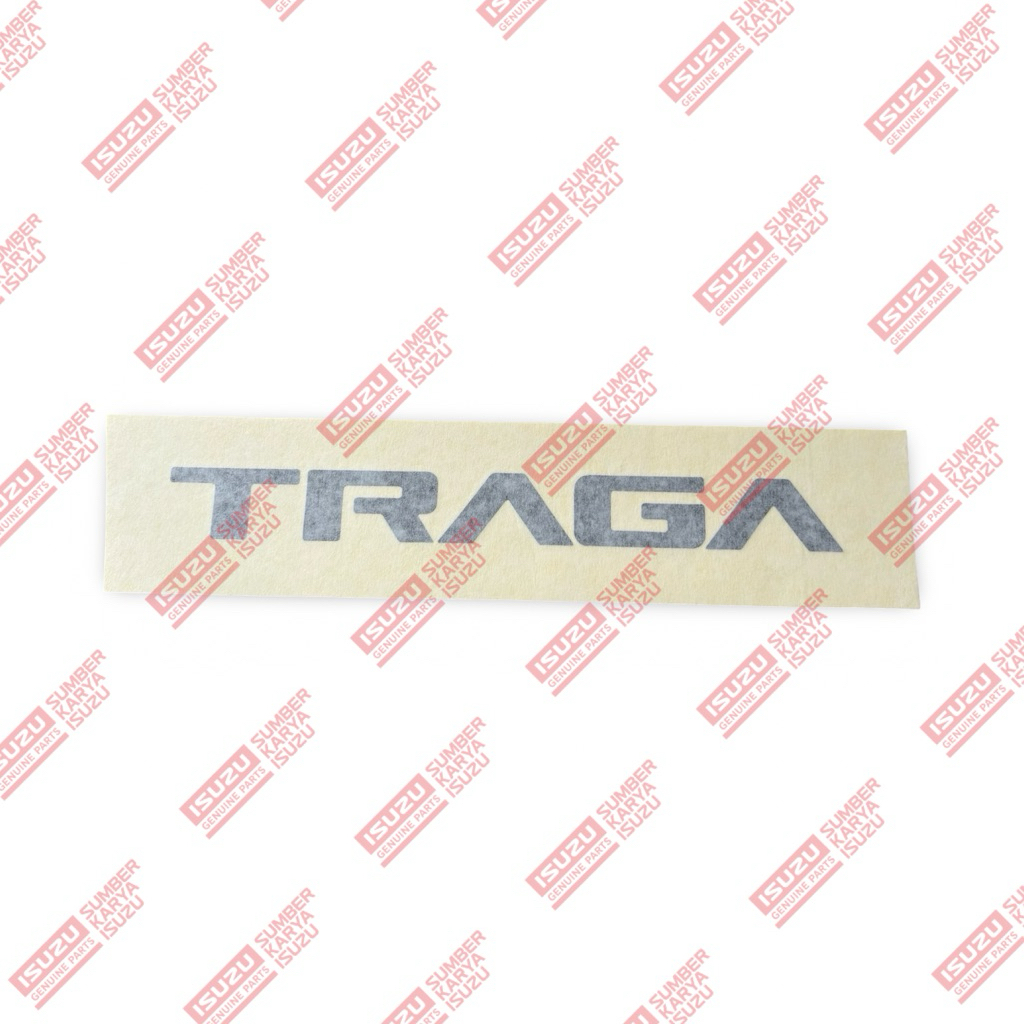 STICKER STIKER DECAL ISUZU TRAGA "TRAGA" HITAM ORIGINAL