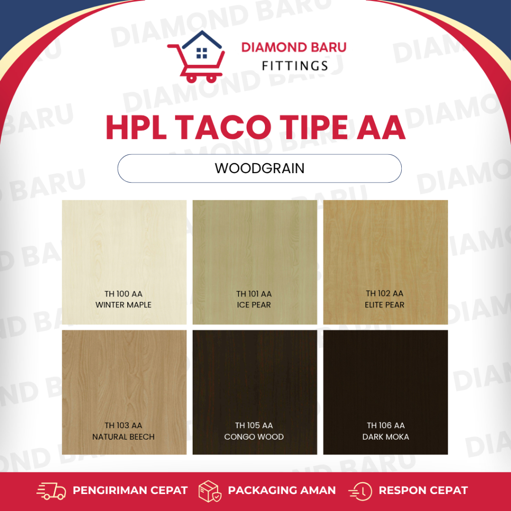 HPL TACO TIPE AA  WOODGRAIN Pelapis Furniture dan Interior