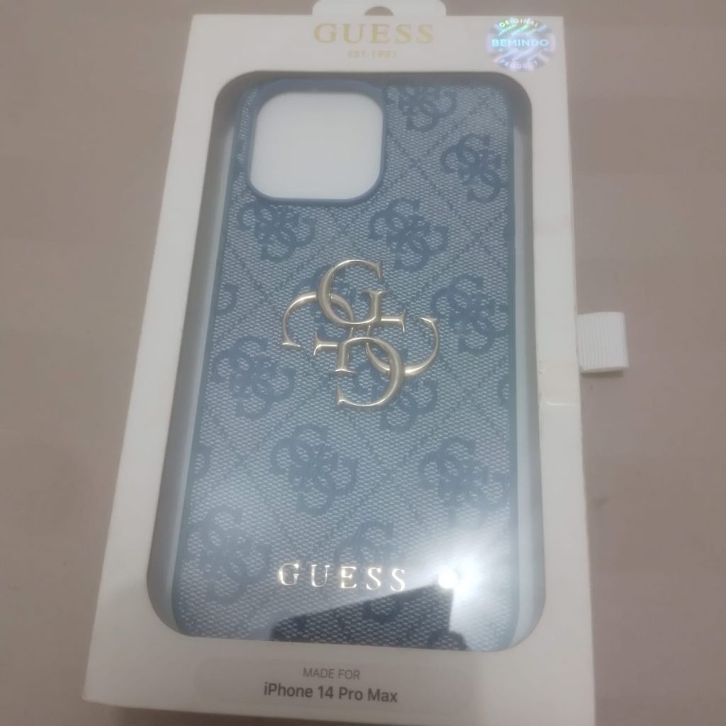 [ TERMURAH ] CASE GUESS ORI IPHONE 14 PRO MAX WARNA BIRU TUA