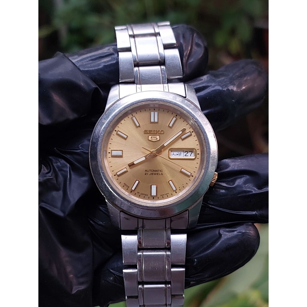 (Harga Net) Jam Tangan Seiko 5 SNKK13K1 All Original Automatic Backcase Transparan Discontinued Item