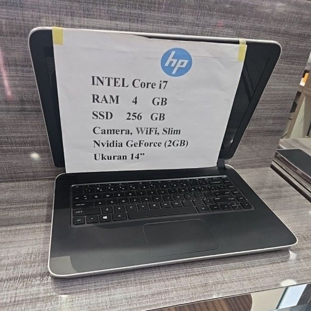 laptop second hp intel core i7 semua berfungsi dengan baik