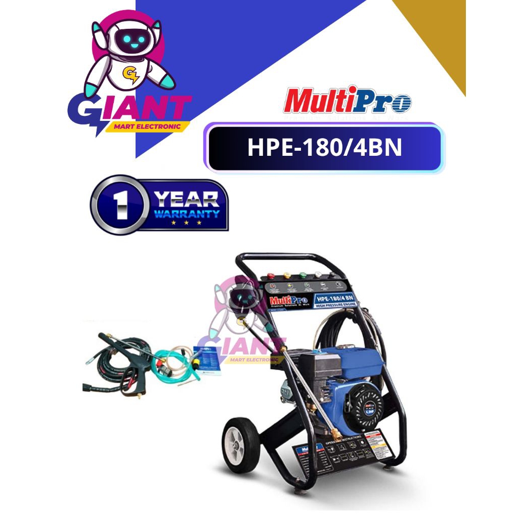 HIGH PRESSURE ENGINE HPE 180/4 BN MULTIPRO JET CLEANER
