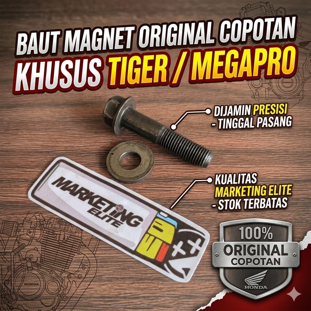 Baut magnet Tiger Revo Megapro GL Original copotan ORI second Drat mur magnet Drat magnet Mega pro T