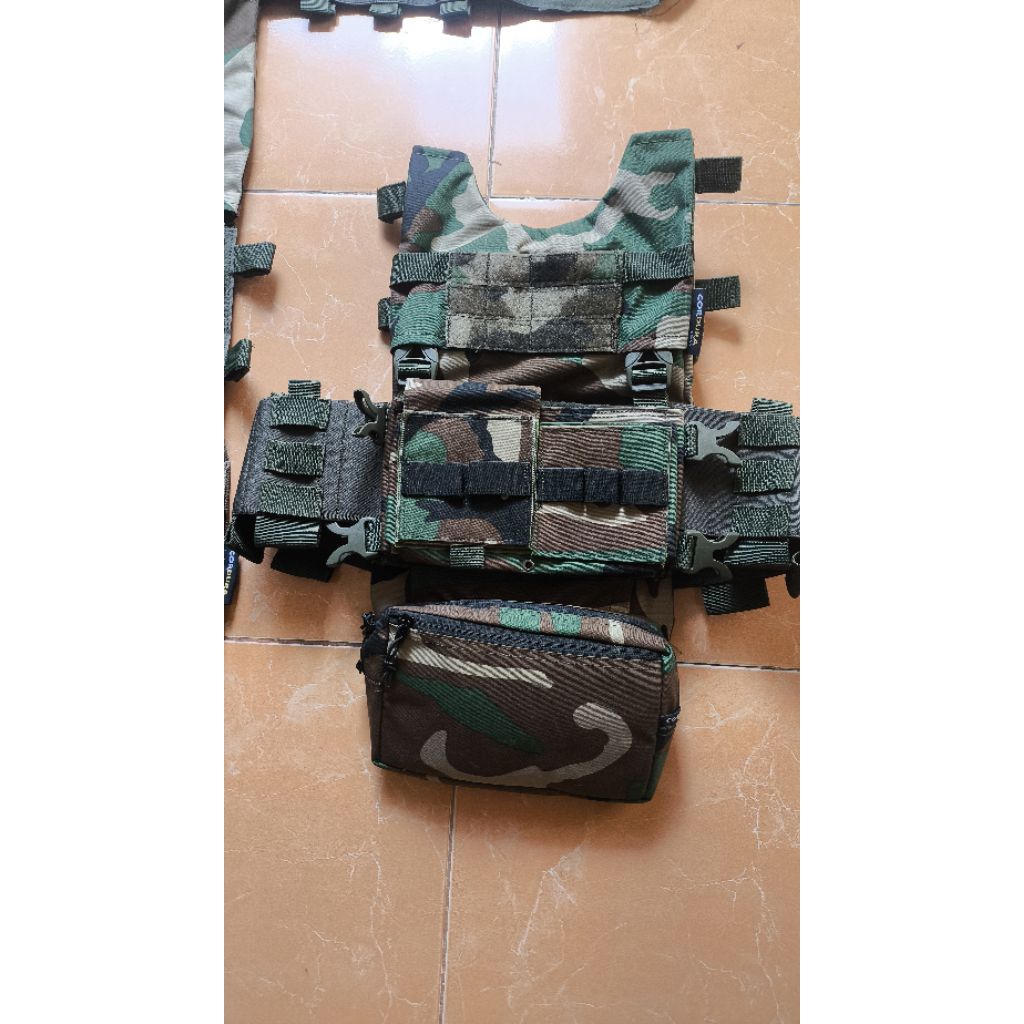 Woodlands Spiritus Systems Reps - LV119 Overt Plate Carrier Vest Rompi Tactical Militer TNI AU AL AD