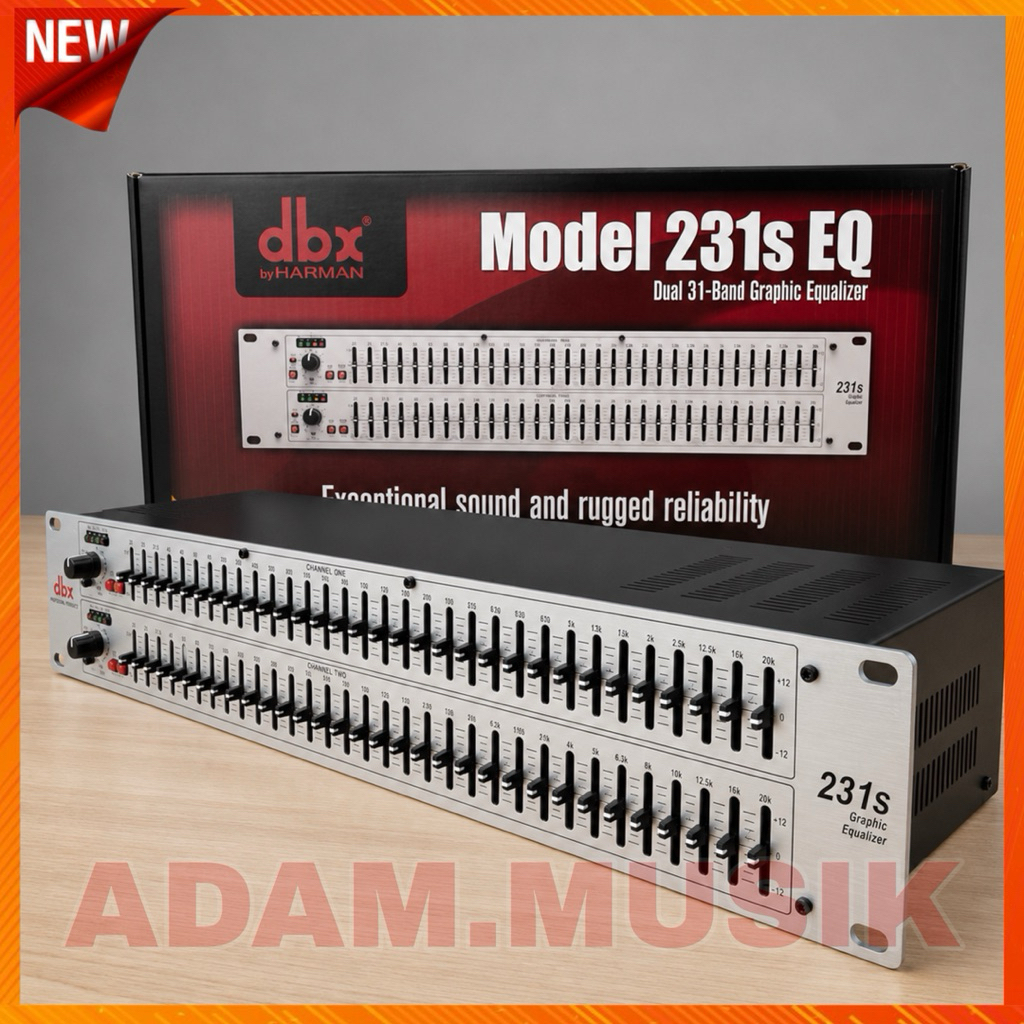 EQUALIZER DBX 231s 231 S warna Silver ( 2 X 31 CHANNEL )