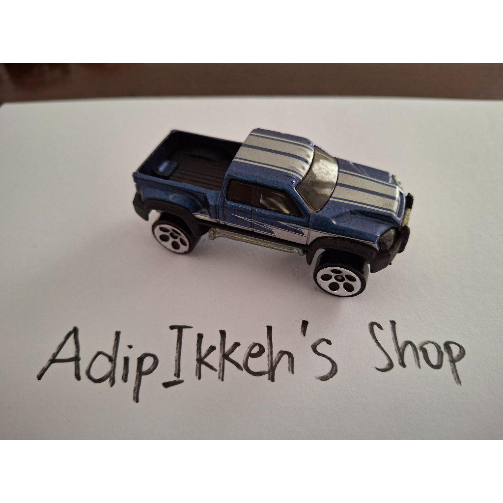 Hot Wheels (Loose) - Mega-Duty 2008 Blue Silver Truck