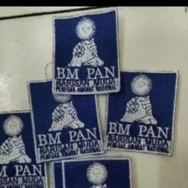 bordir biasa logo pan BM seluruh Indonesia ready