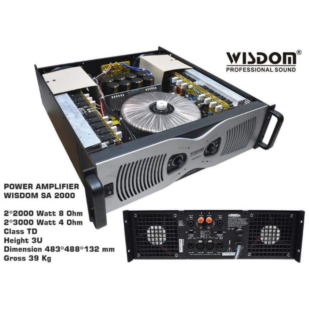 Power amplifier Wisdom SA 2000 Original

