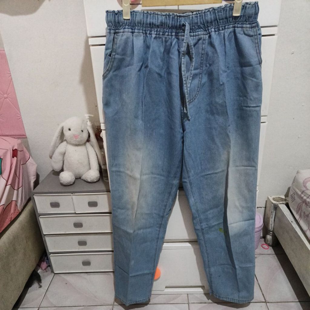 Prelov Celana Jeans Boyfriend Wanita SUGI LABEL Bigsize