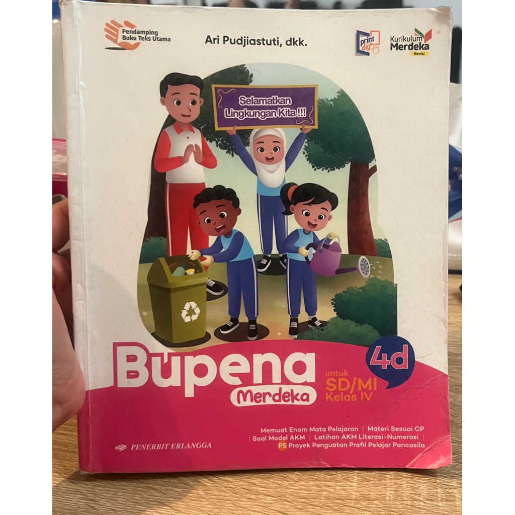 Preloved buku bekas buku Bupena 4D kurikulum merdeka revisi Buku bekas kelas 4 Bupena