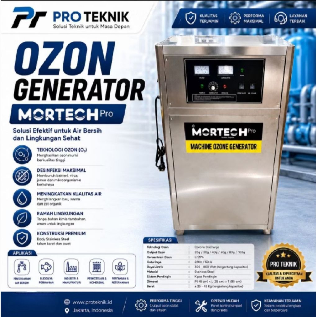 Mesin.Ozone Generator 3 Gram / 3G Air Cooling Generator