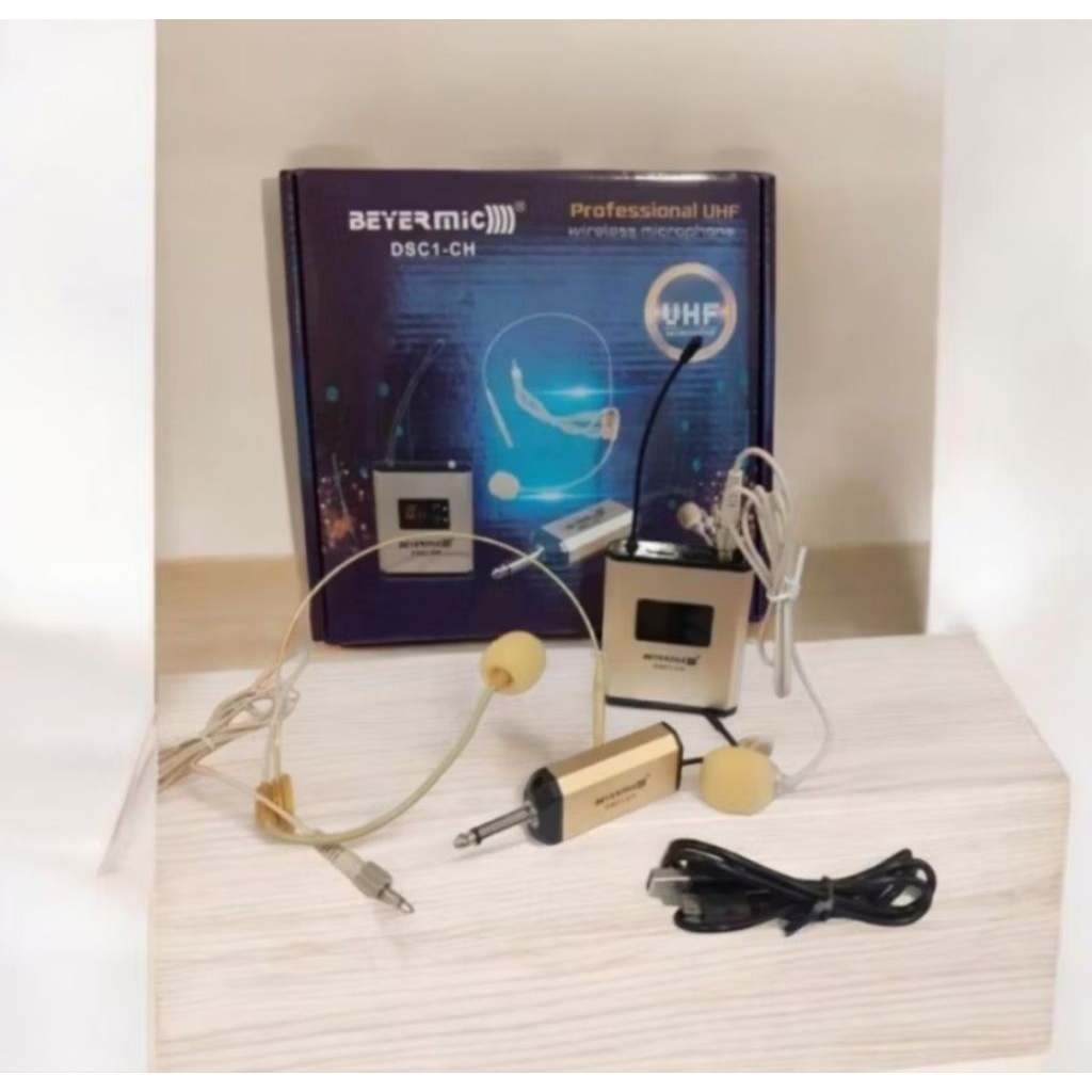Mic Imam Jepit Clip on+Mic Bando Wireless SHURE M- 03 HC/ BENTLEY M03 / KLIP ON 03/ DSC 1 CH Microph
