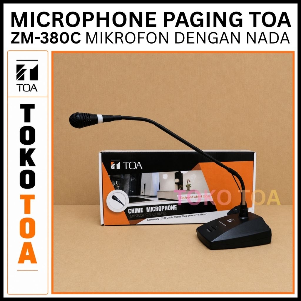 ZM-380C MICROPHONE MIC MIKROFON PAGING TOA ZM-380C ZM-380 ADA NADA PANGGIL