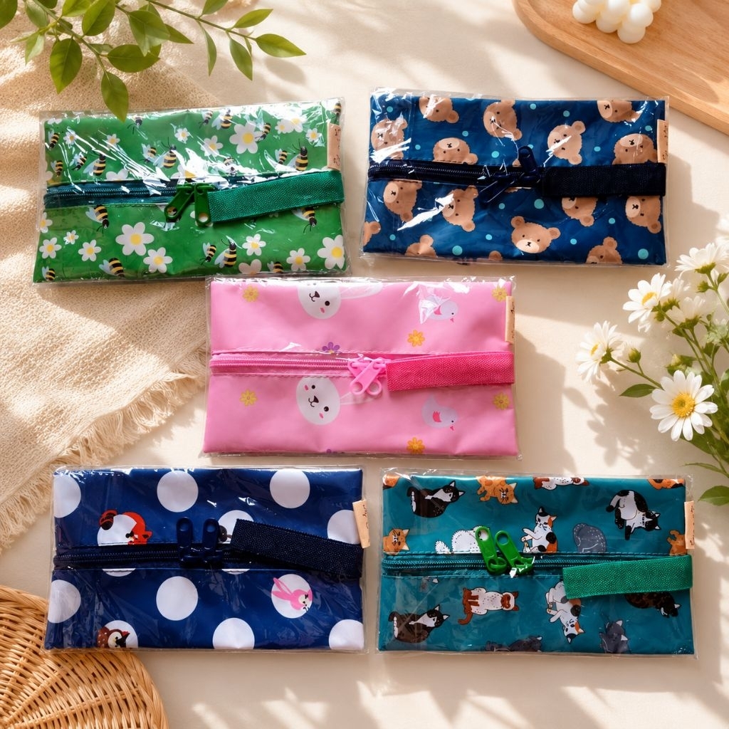 Pouch Tempat Tissue Travel Gantung Kain Waterproof