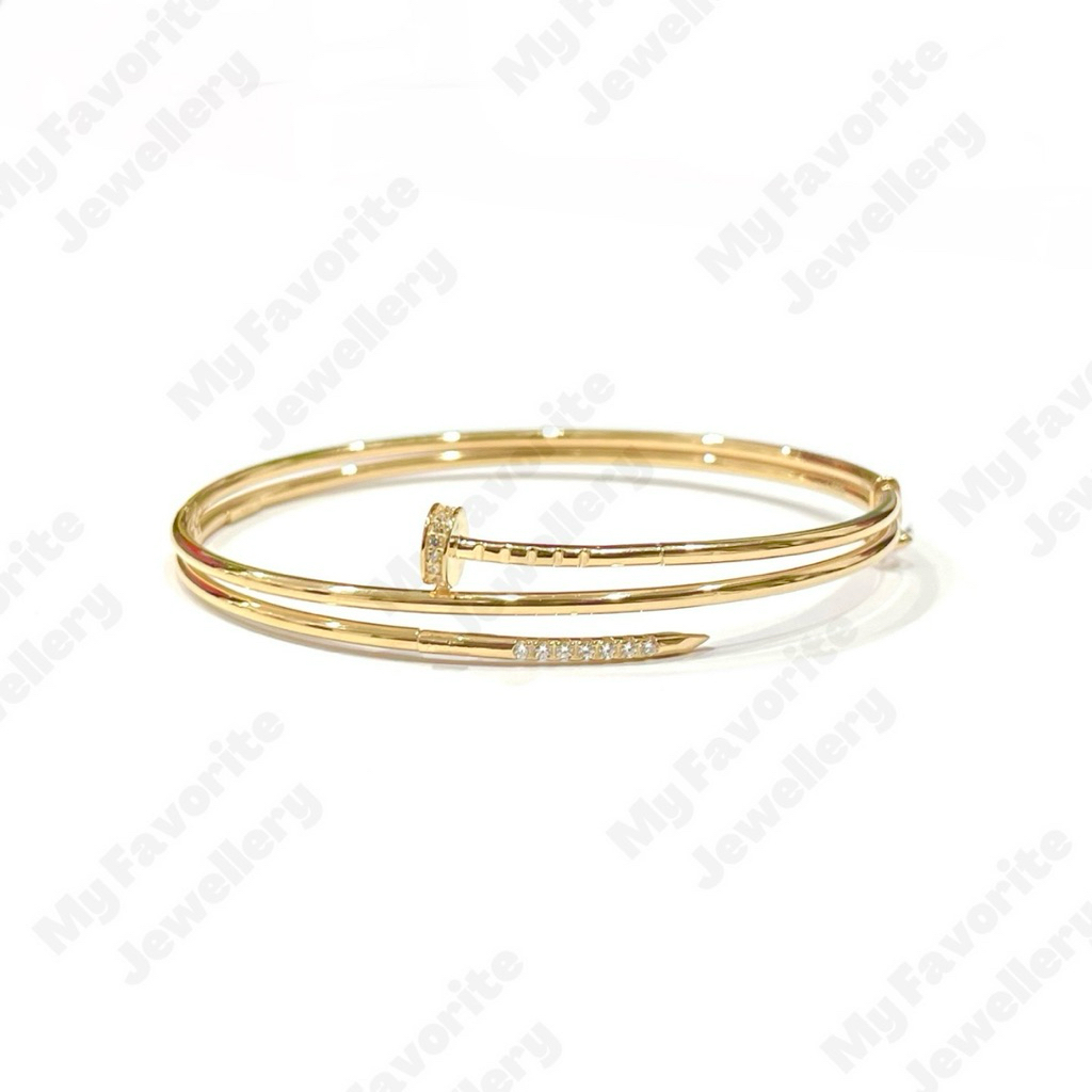Gelang Paku Permata Lilit TERLARIS CANTIK MANIS Emas Asli Kadar 700