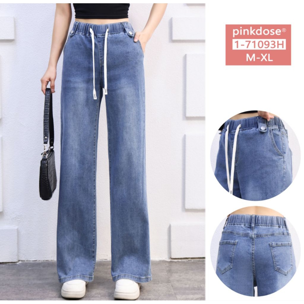 Celana Jeans Kulot Stretch Bahan Lembut Dan Ringan Premium Import Original Pinkdose