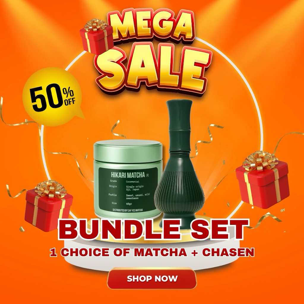 Bundle Set | Matcha Powder + Plastic Chasen