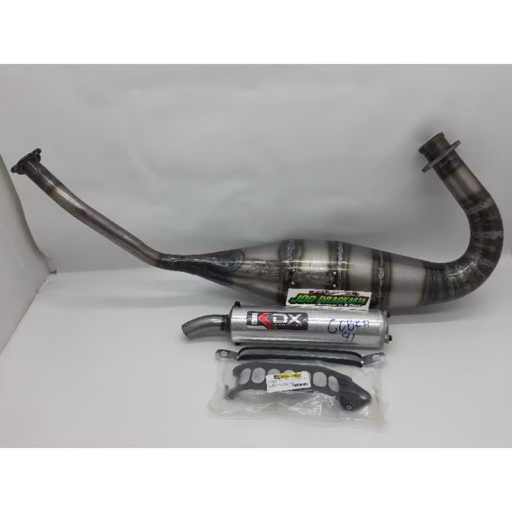 KNALPOT KDX COBRA BIG VOLUME PLAT NINJA R SS RR NEW RR OLD ZX150 ORIGINAL 100% GARANSI