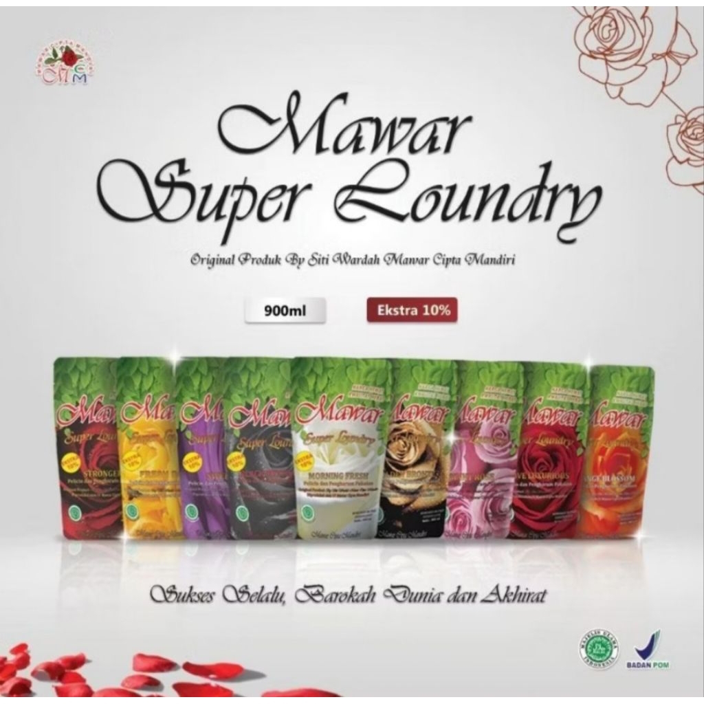 TERLARIS COD INSTAN MAWAR SUPER LAUNDRY REFIL READY STOK