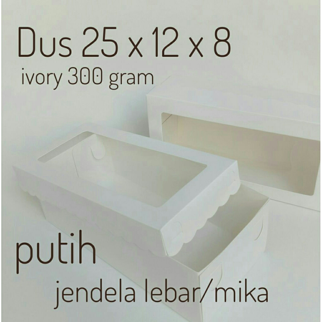 Dus kue ukuran 25x12x8 cm/box kue ukuran 25x12x8cm/kotak kue bolu/dus kue bolu