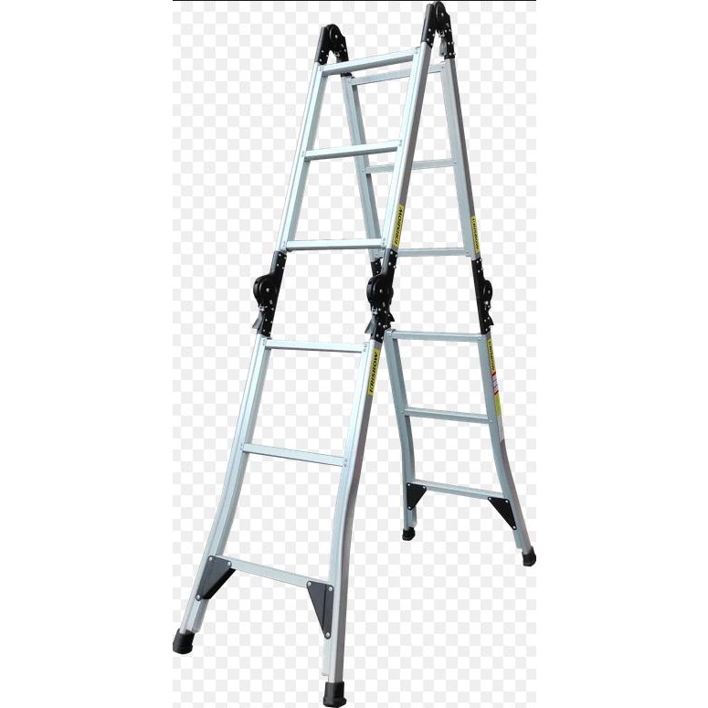 Tangga lipat Krisbow 3,8 Meter PRLM38 10595112 Tangga Alumunium / Tangga Krisbow / Tangga Lipat Alum