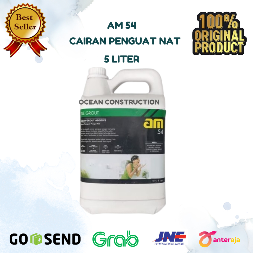 AM 54 Cairan Pengisi Nat Keramik| Cairan Penguat Nat 5 Liter 5 LTR