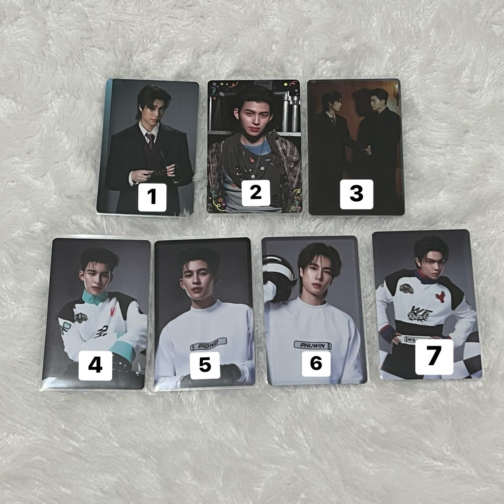 [READY STOCK] Photocard (PC) Official GMMTV PONDPHUWIN Pond Naravit Phuwin William Lykn Jasper Rende