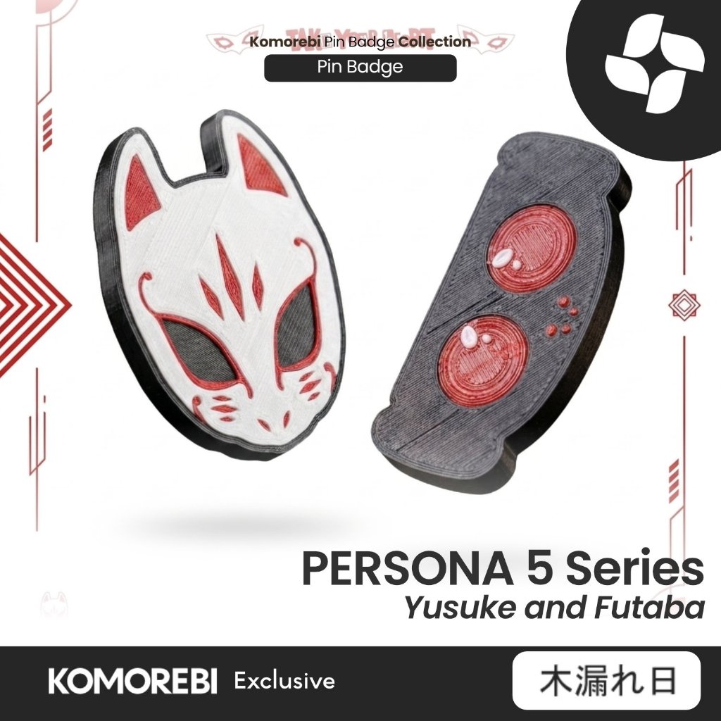 Pin Badge Persona 5 Yusuke Futaba Mask Aksesoris Tas Baju Jaket Komorebi Pin Badge Collection Premiu