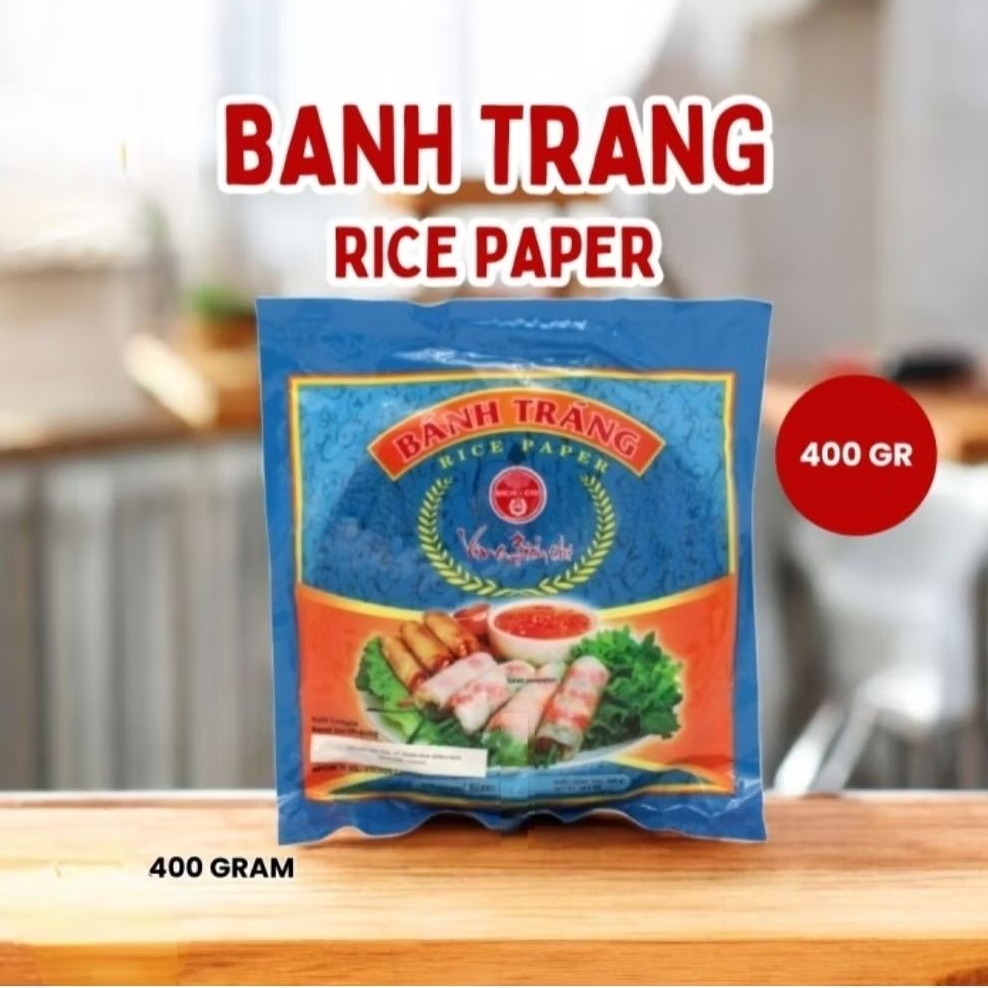 Banh Trang rice paper kulit lumpia ukuran 16cm 400Gr
