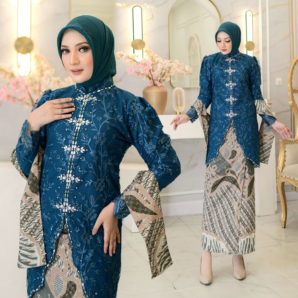 Ammara | Ammara Set Rok Dan Selendang Kebaya Penikahan Pesta Wisuda Modern