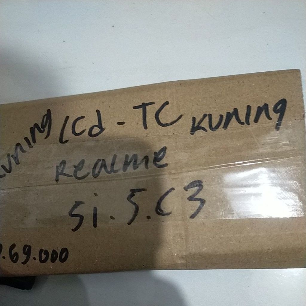 LCD TC minus Lcd kuning Hp Realme 5i / 5 / C3 Ori cabutan normal