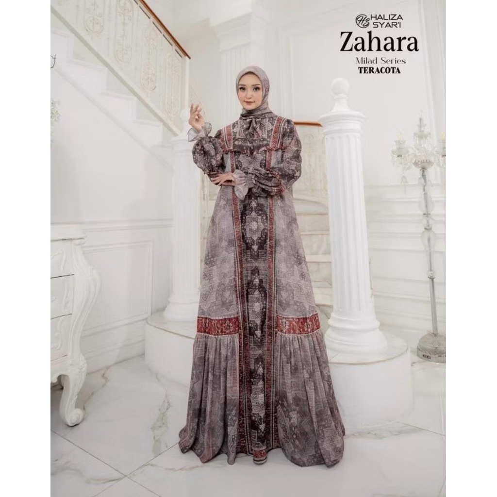 Gamis Yodizein Syari Dan Haliza Set Hijab