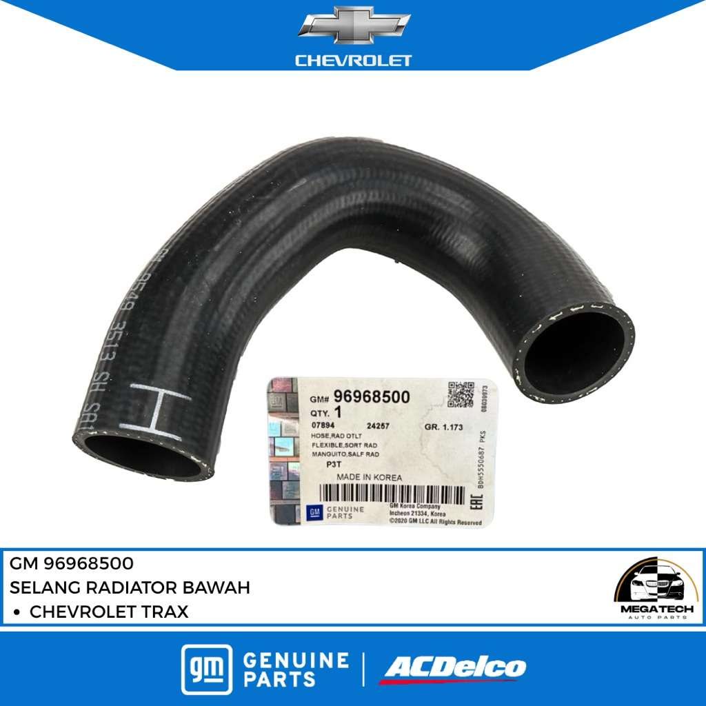 SELANG RADIATOR BAWAH OUTLET CHEVROLET TRAX ORIGINAL GM 96968500
