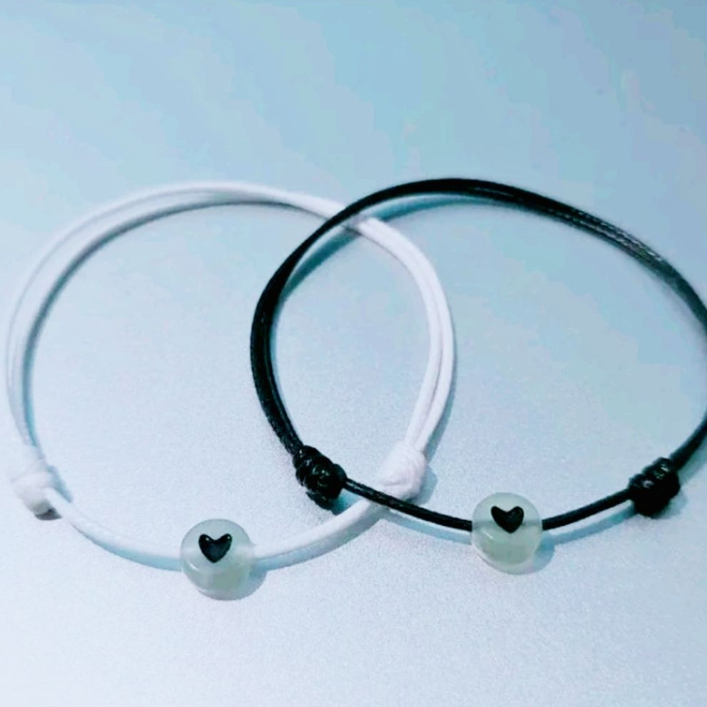 Gelang Couple Simbol Love,Bintang,Awan,Bulan, Bisa Menyala Dalam Gelap