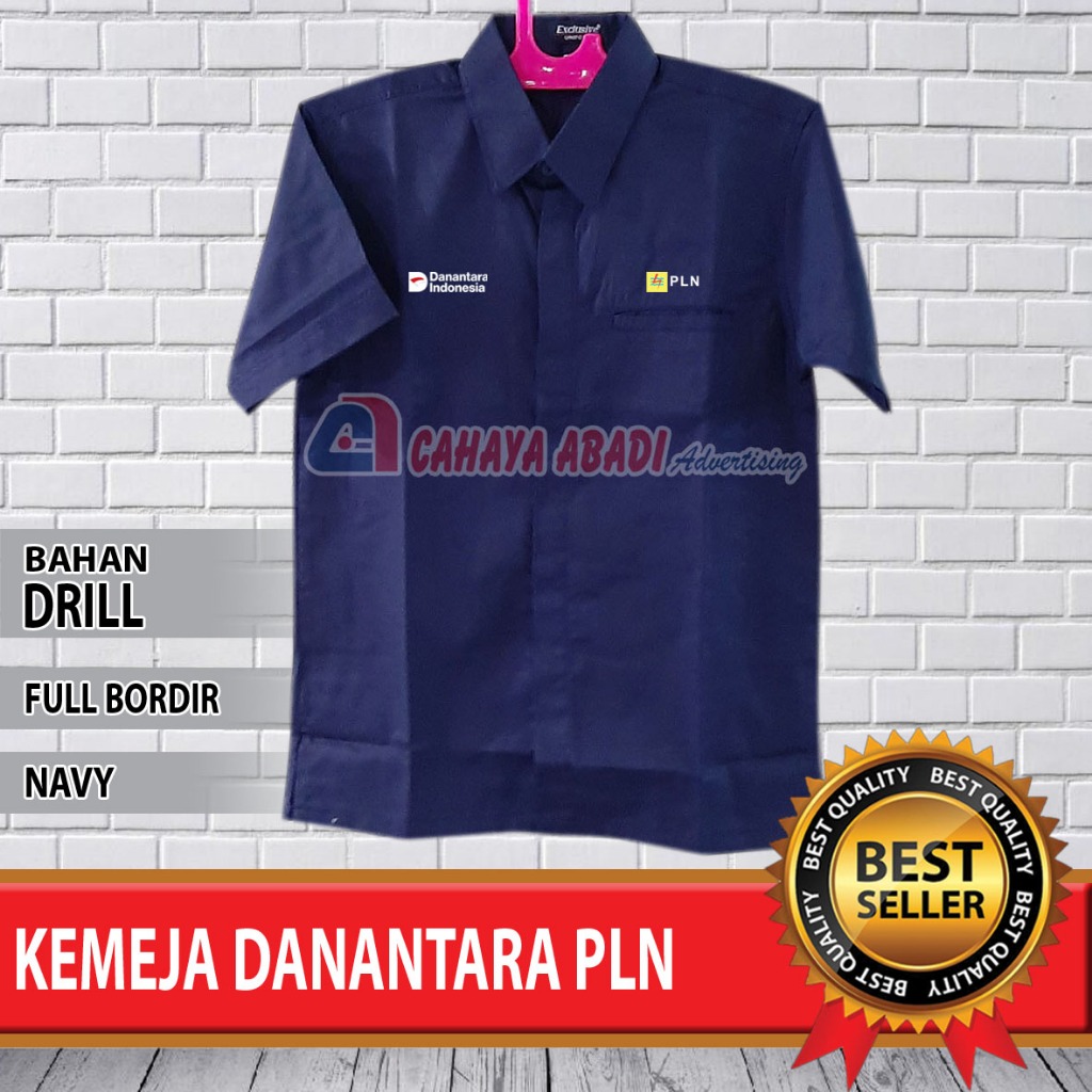 Kemeja Danantara Indonesia PLN Navy Seragam Danantara Indonesia PLN Navy Baju Danantara Indonesia PL
