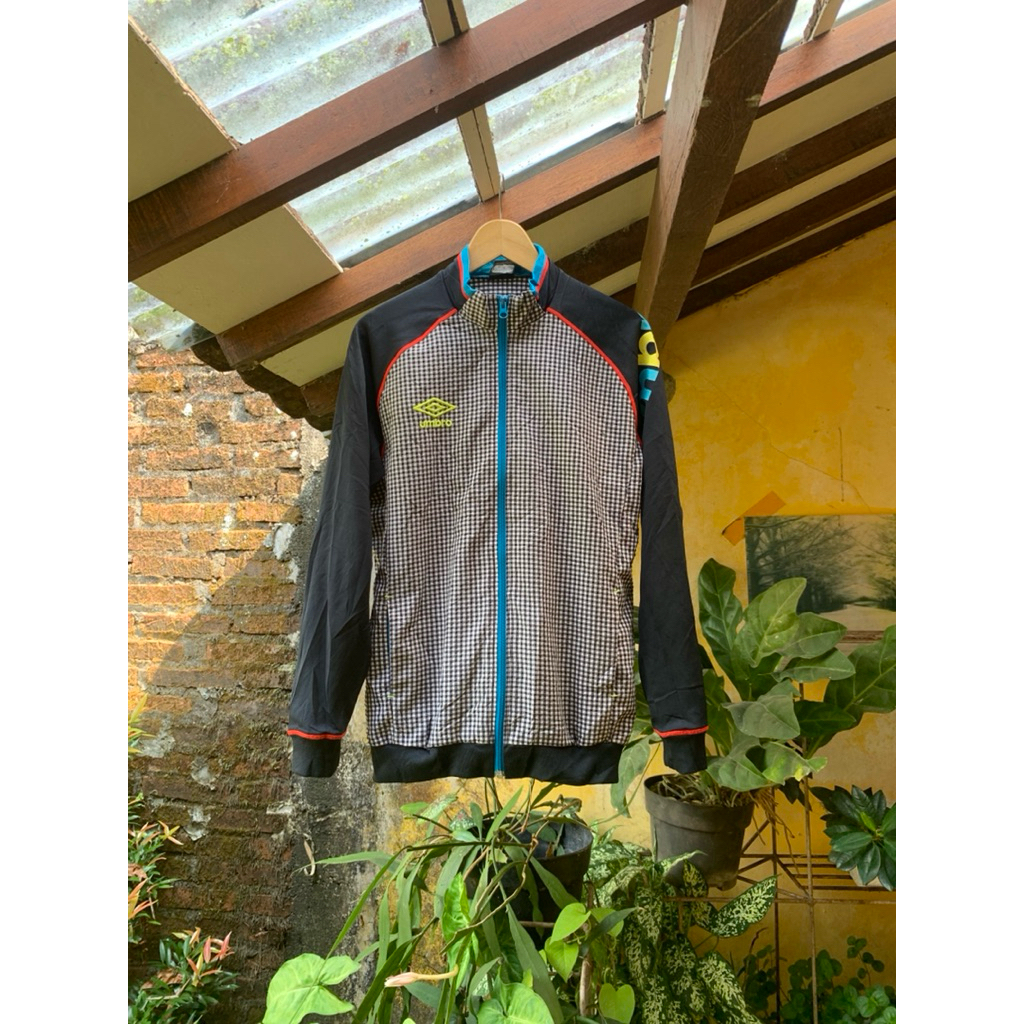 TRACKTOP UMBRO COLORBLOK PLAID JAKET OLAHRAGA