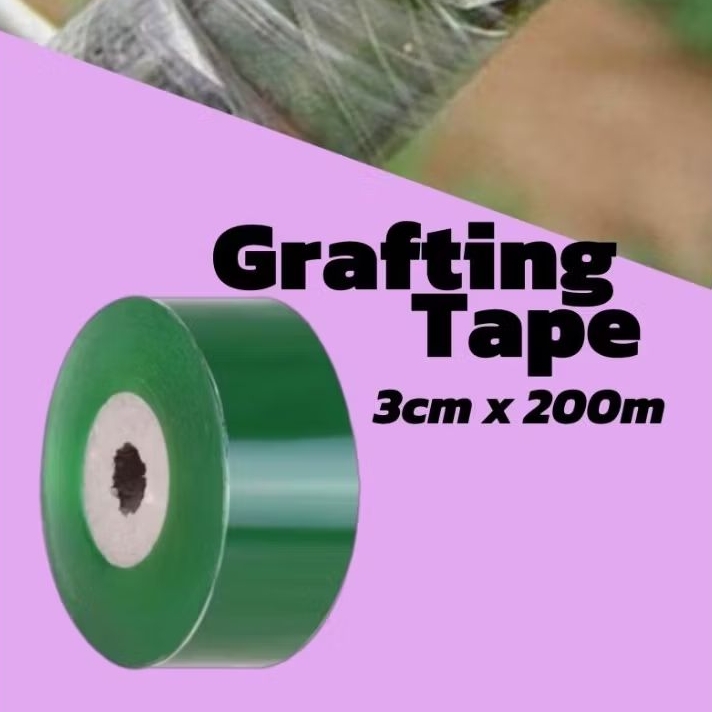 Grafting Tape 3cm x 200m Grafting Tape Plastik Sambung Pucuk Grafting