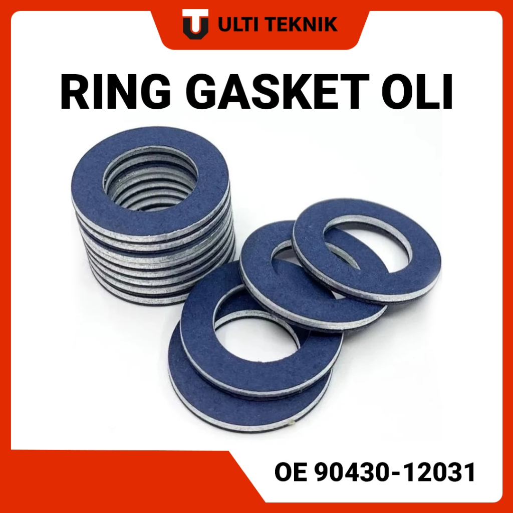 Gasket Tap Oli Mesin Toyota Lexus - Ring Gasket Oli Mobil Baut 12mm